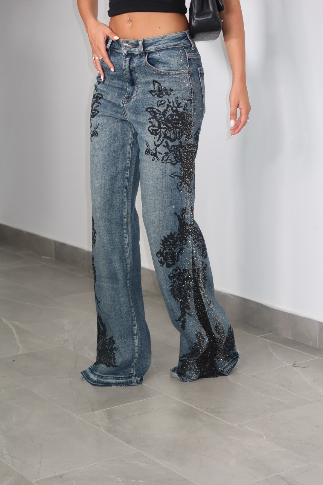 Jeans Dark Lace