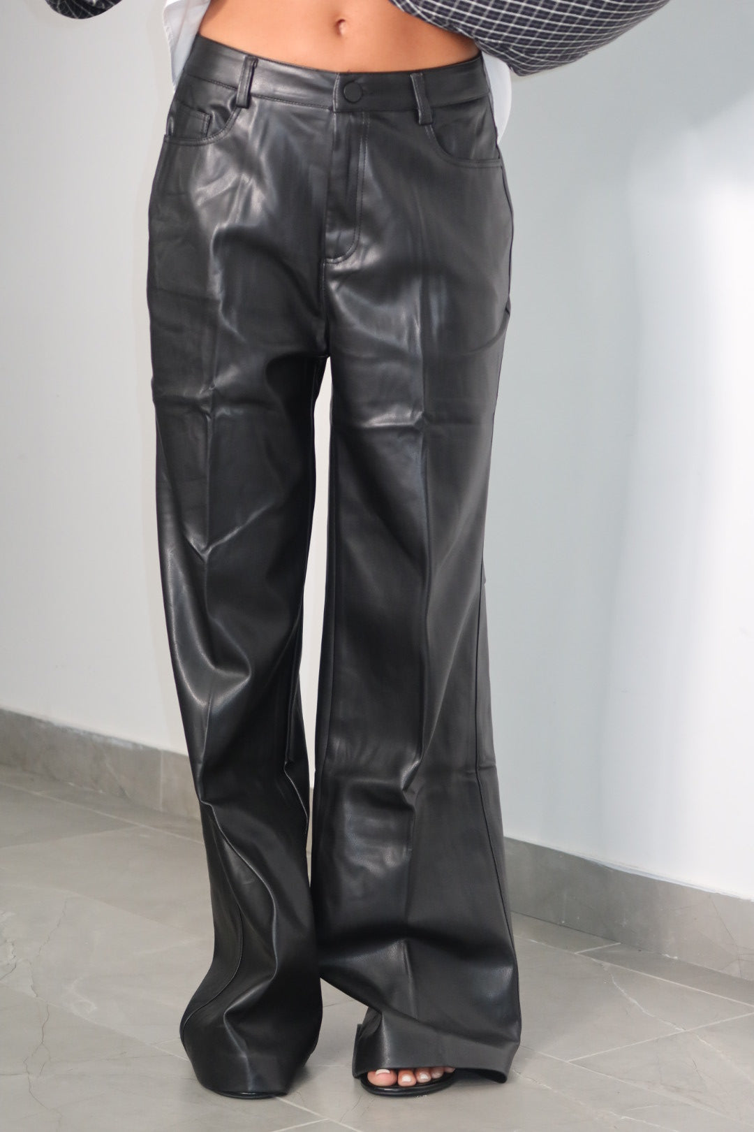 Pantalone in ecopelle