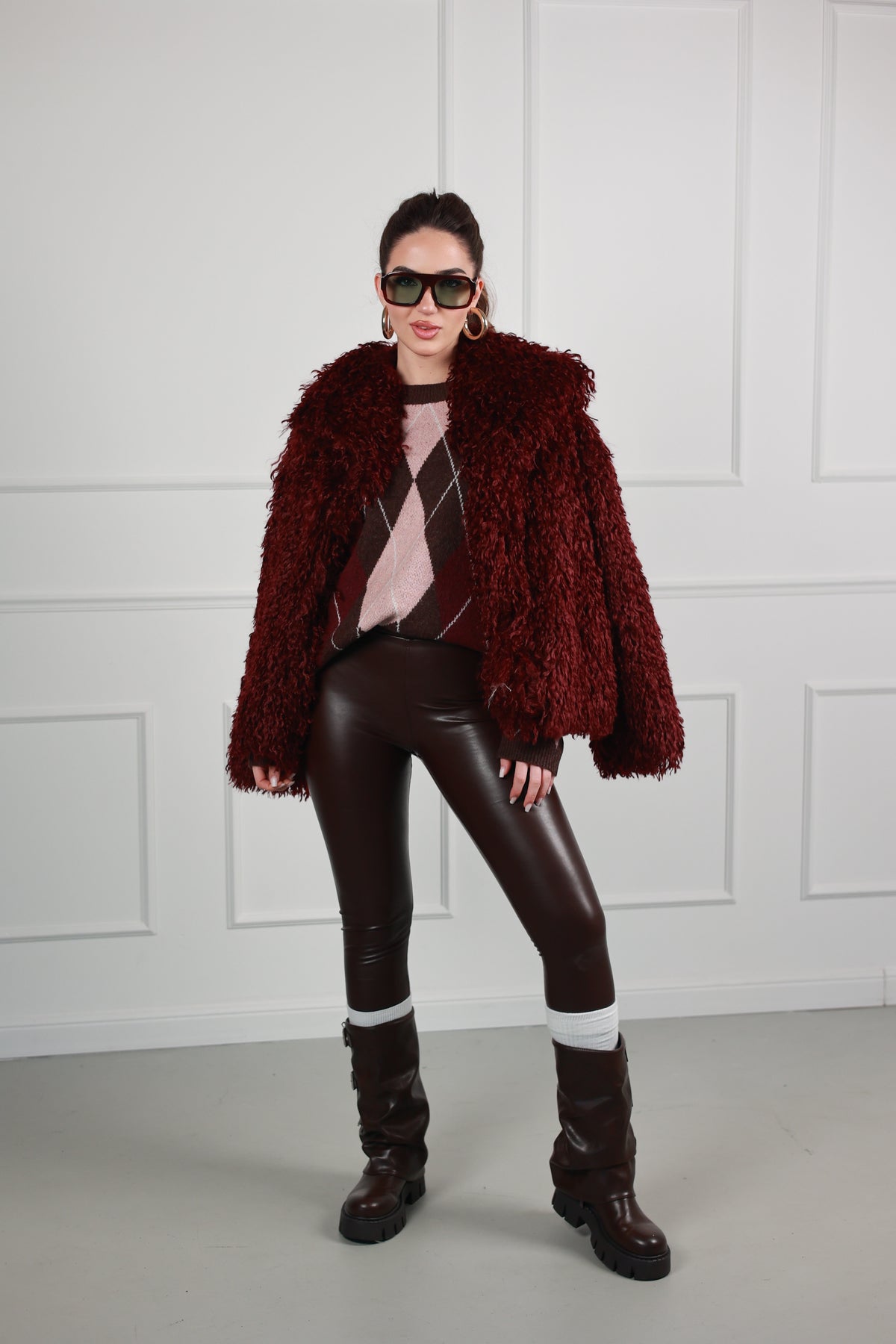 Leggins Ecopelle Choco e Black