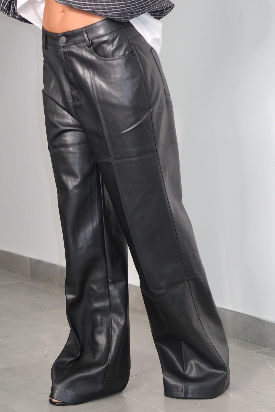 Pantalone in ecopelle