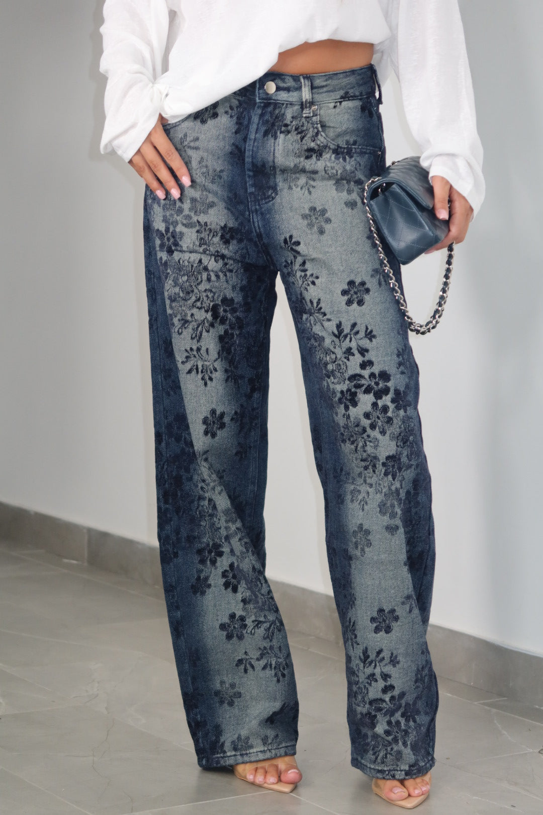 Jeans Floreal Print