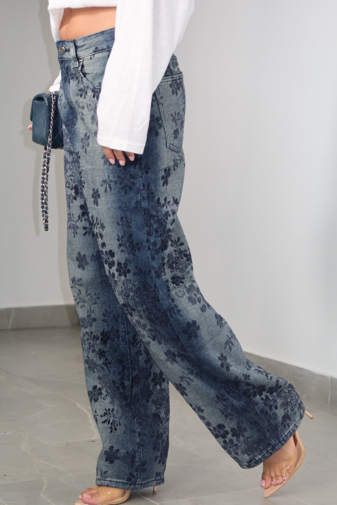 Jeans Floreal Print
