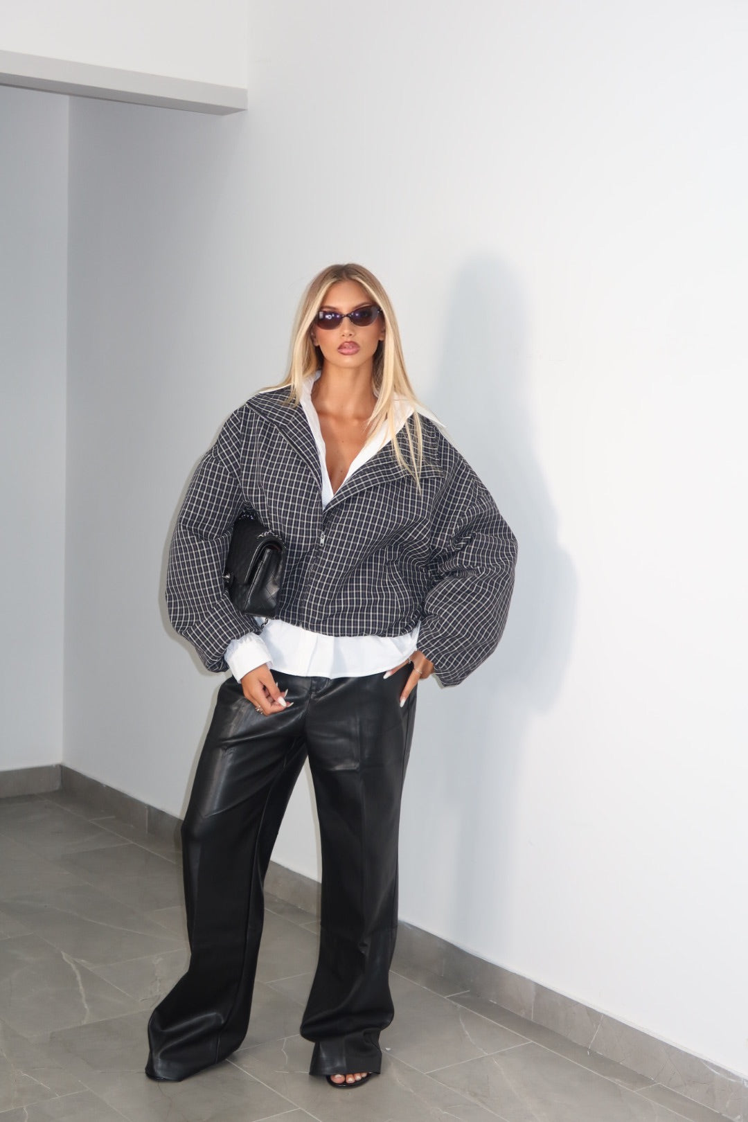 Pantalone in ecopelle