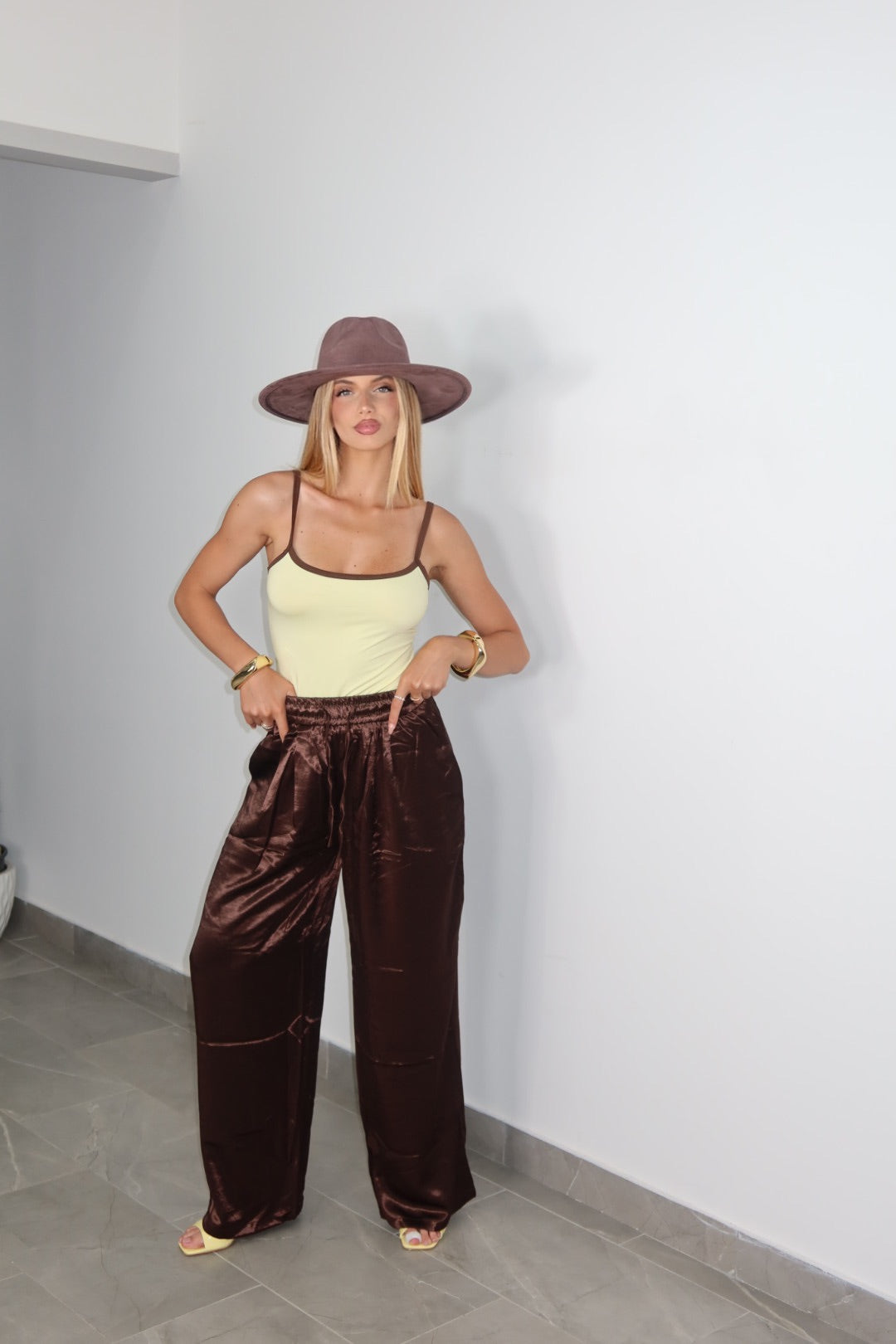 Pantalone Post Satin
