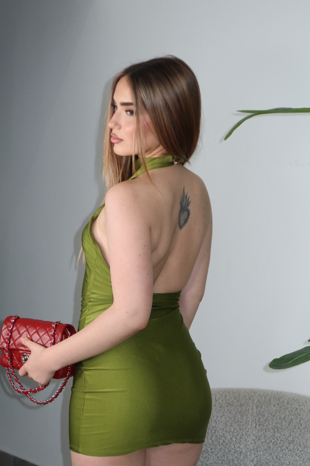 Mini Dress Luna Lycra lucida