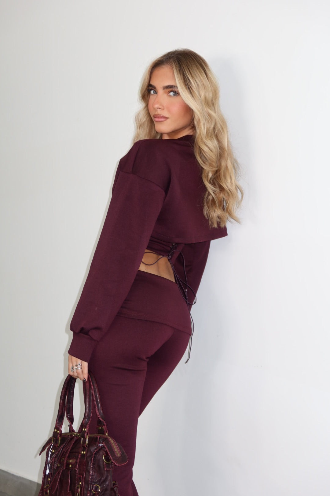 Coordinato Sabrina Bordeaux Nero marrone