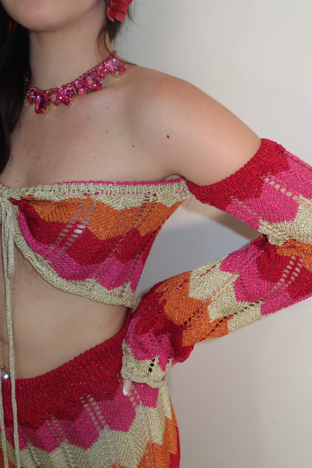 Coordinato Pacha Arancio Fucsia