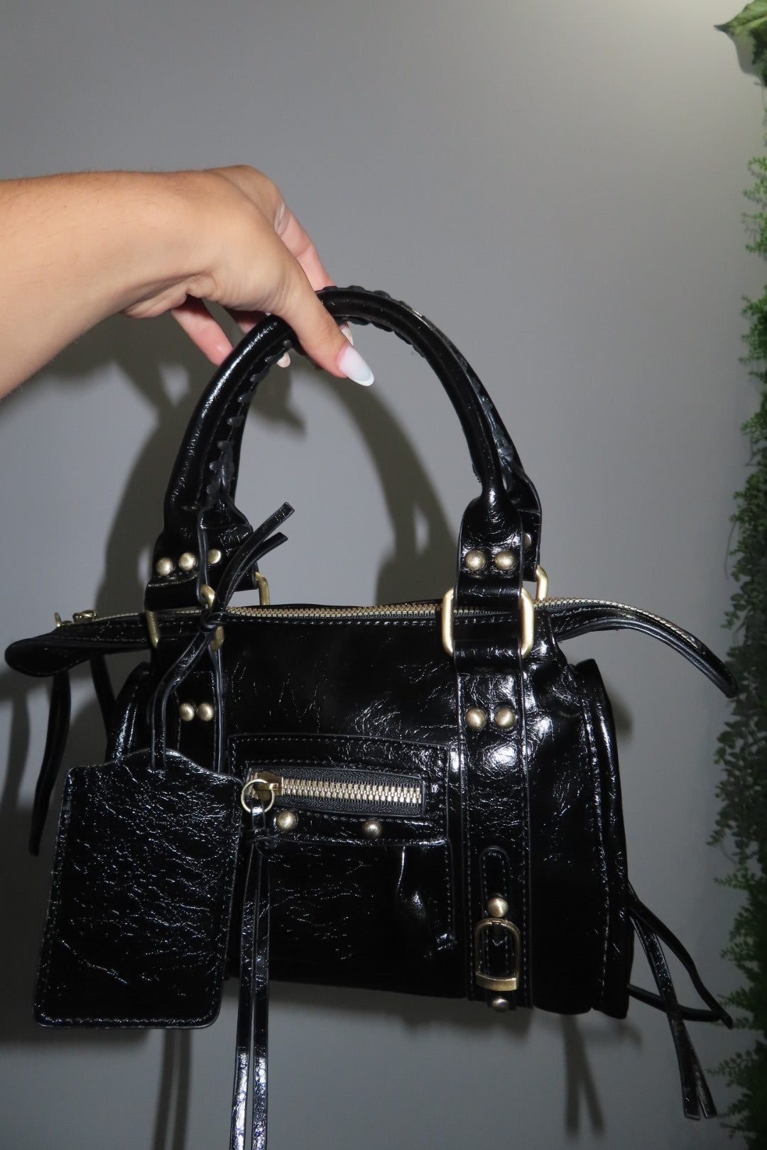 Borsa Baly Nera Verde Militare