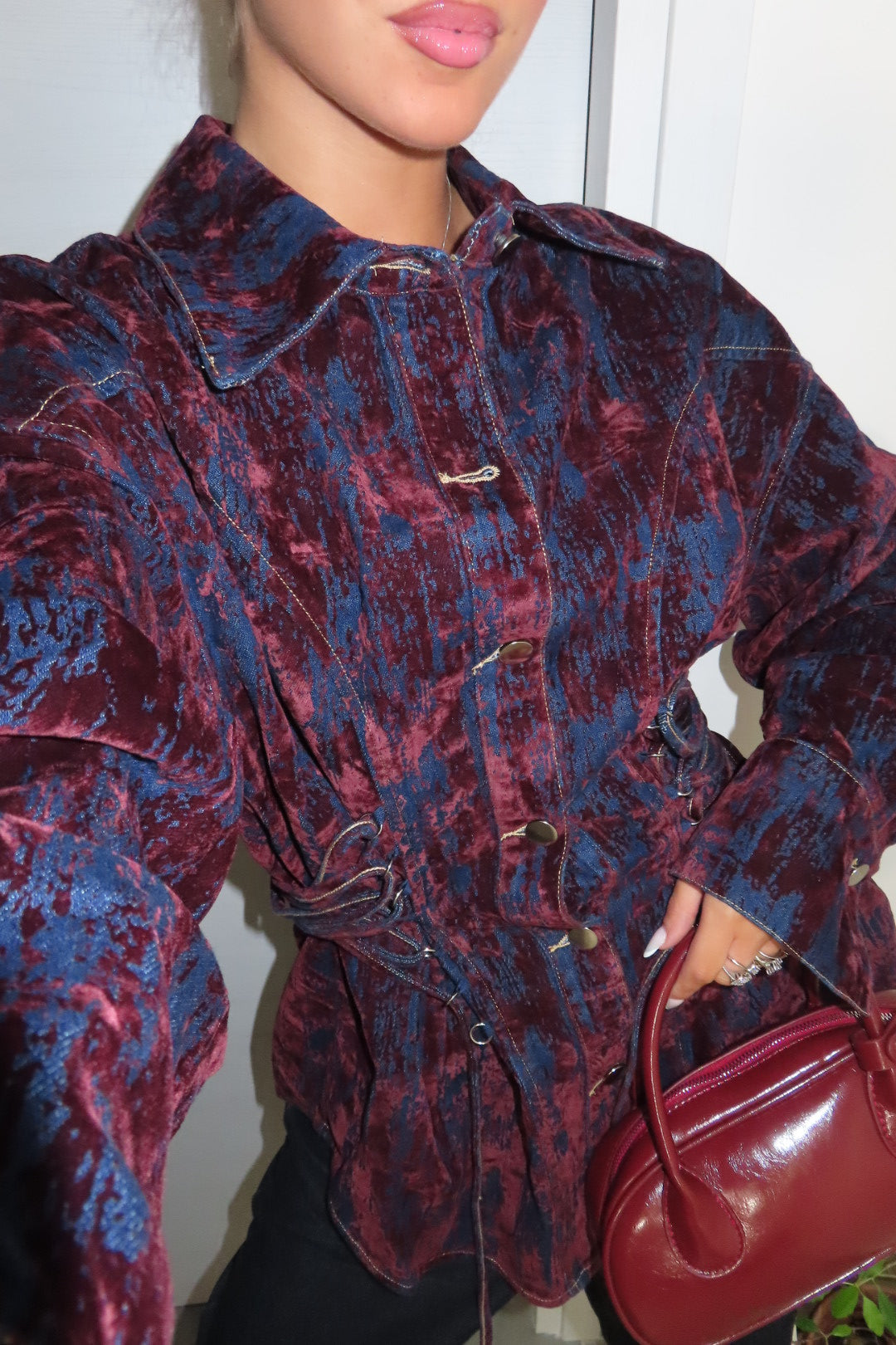 Giacca Veronique Denim e Velluto