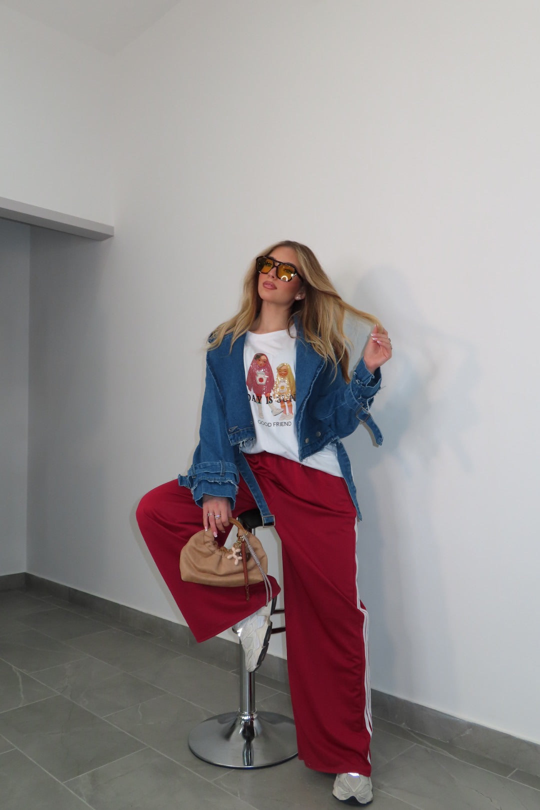 Pant Mood Adidas Bordeaux