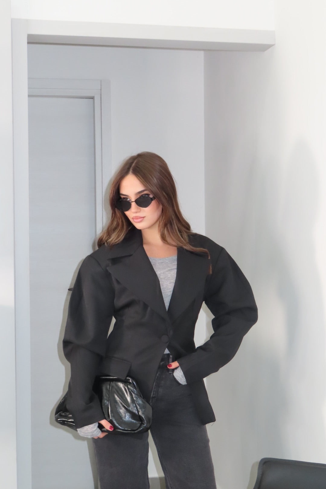 Blazer Ophelia Nero e Fango