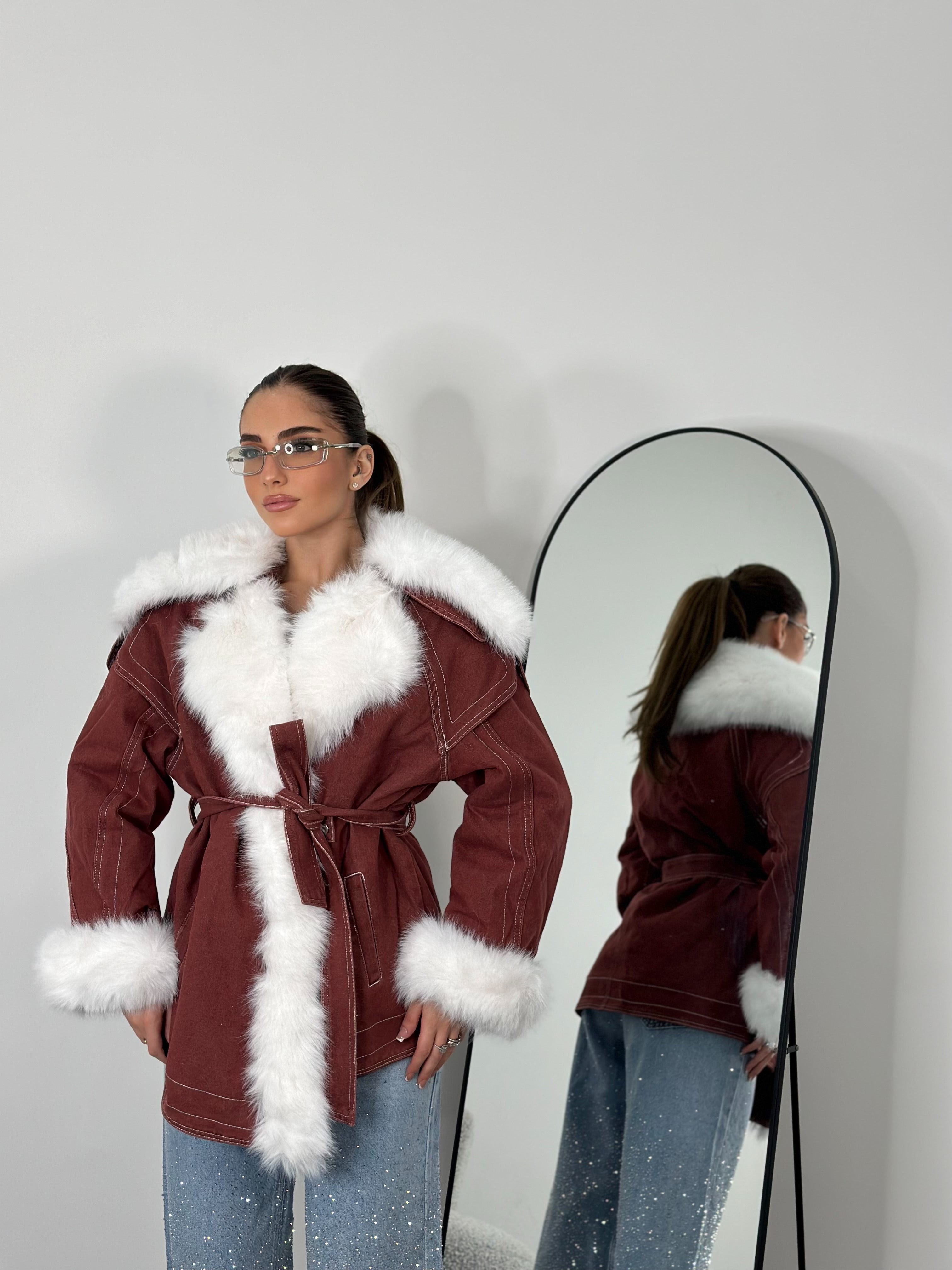 Cappotto Winter bordeaux