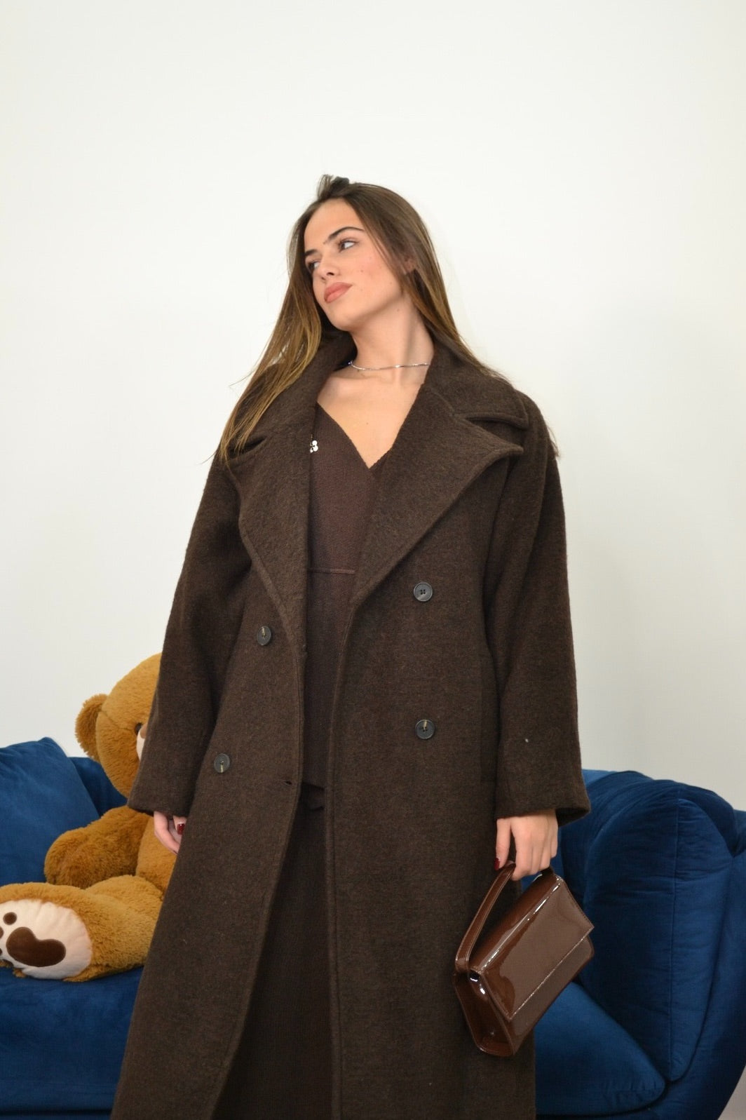 Cappotto Holidays Brown