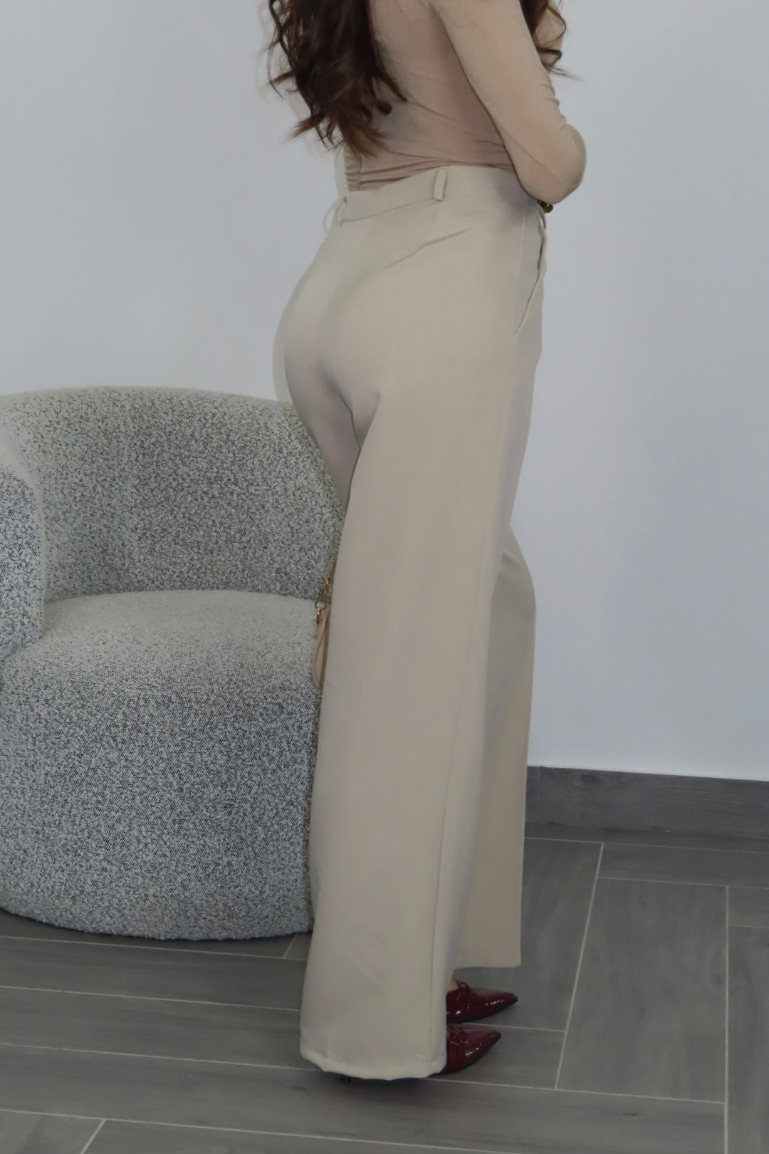 Pantalone Classic Palazzo Beige