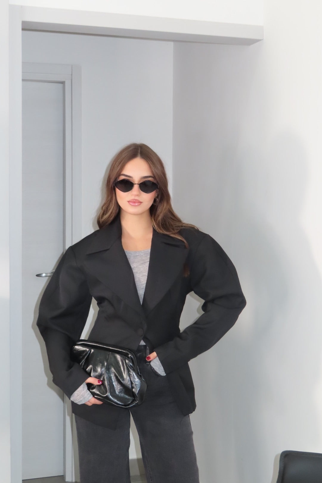 Blazer Ophelia Nero e Fango