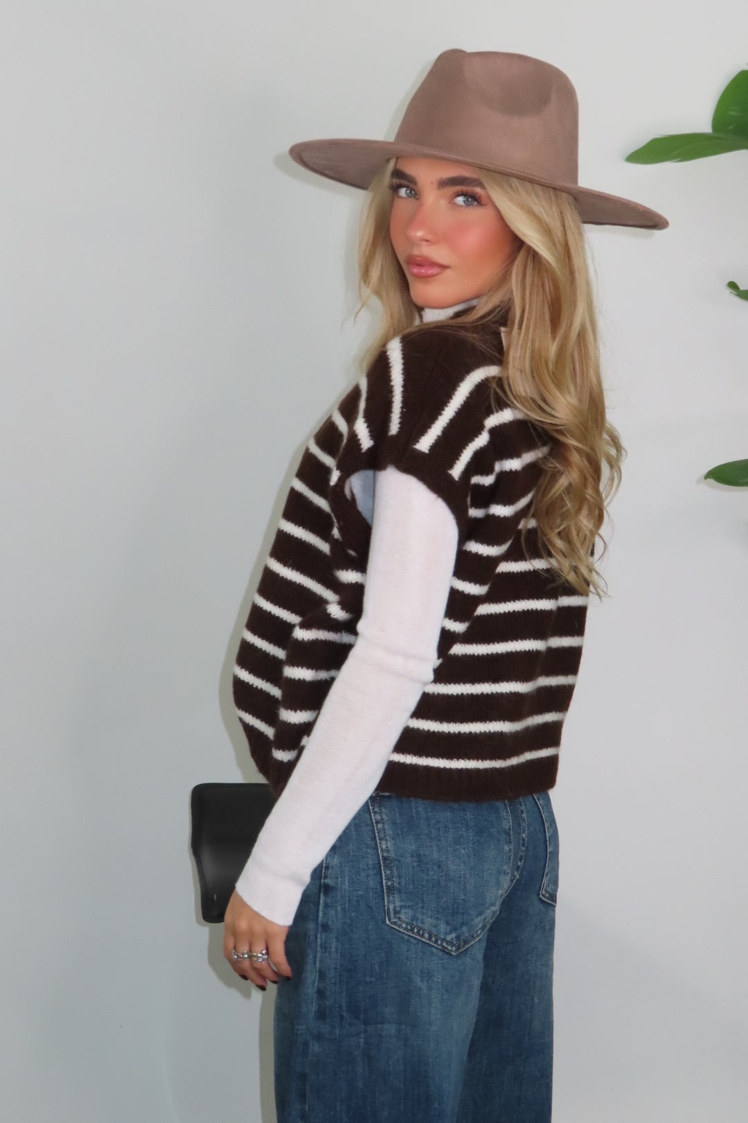 Gilet Lolita Rosa e Marrone Giallo Tortora