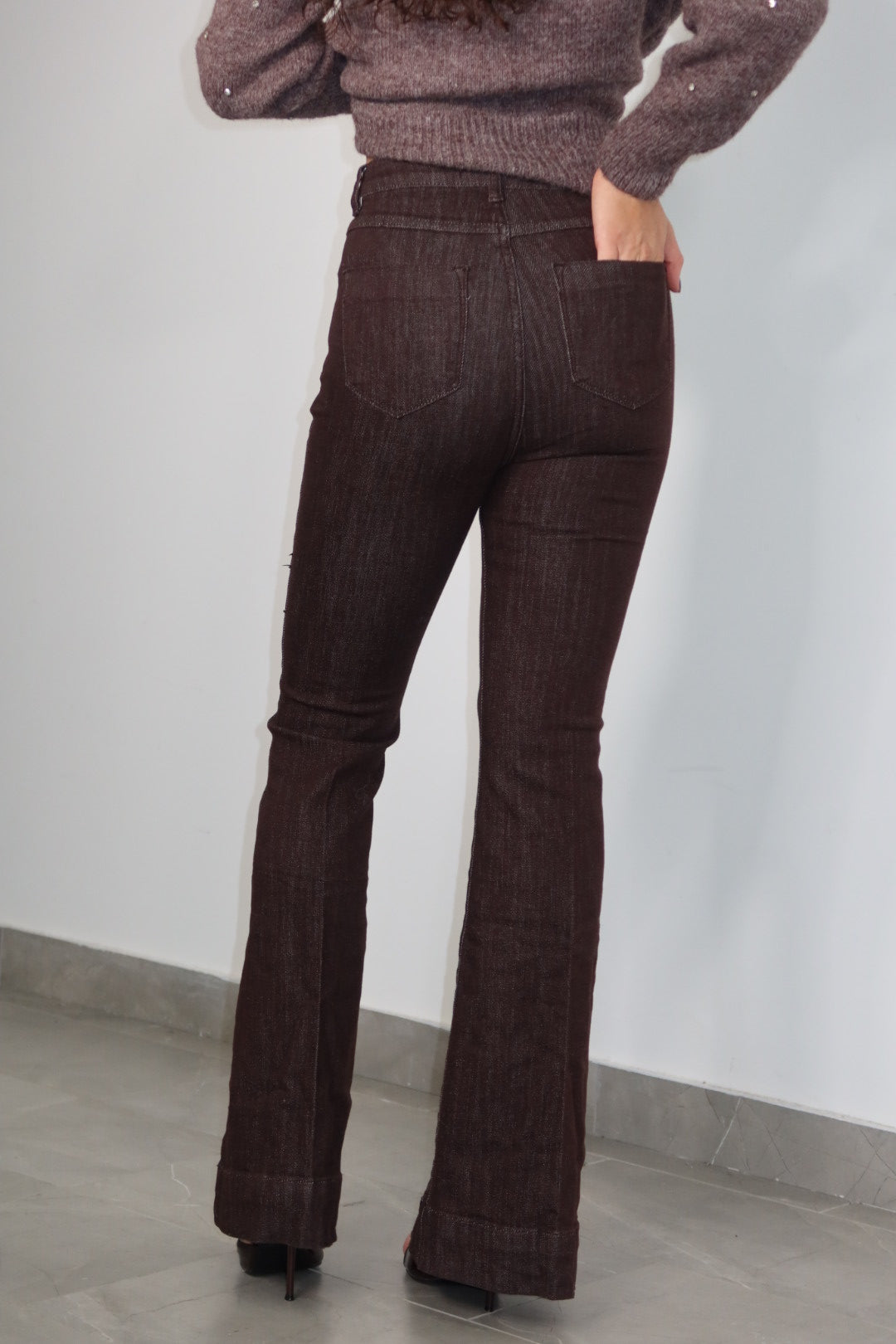 Jeans Push up zampa Choco 2.0