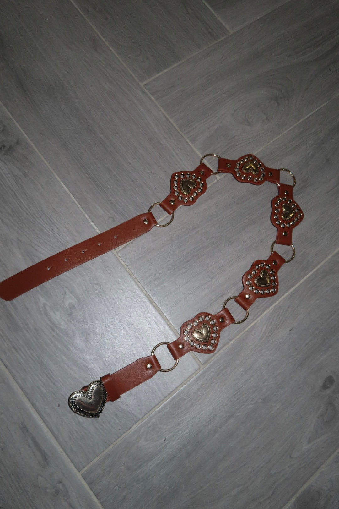 Cintura cuoio cuore