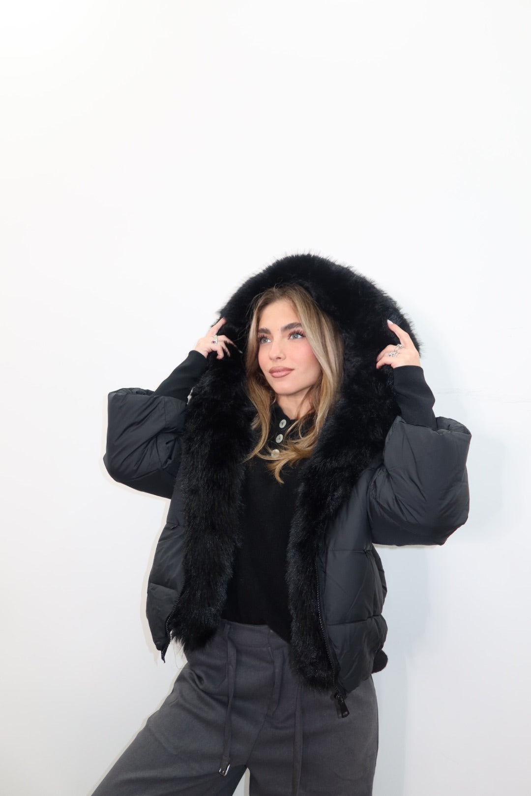 Piumino Britain Black