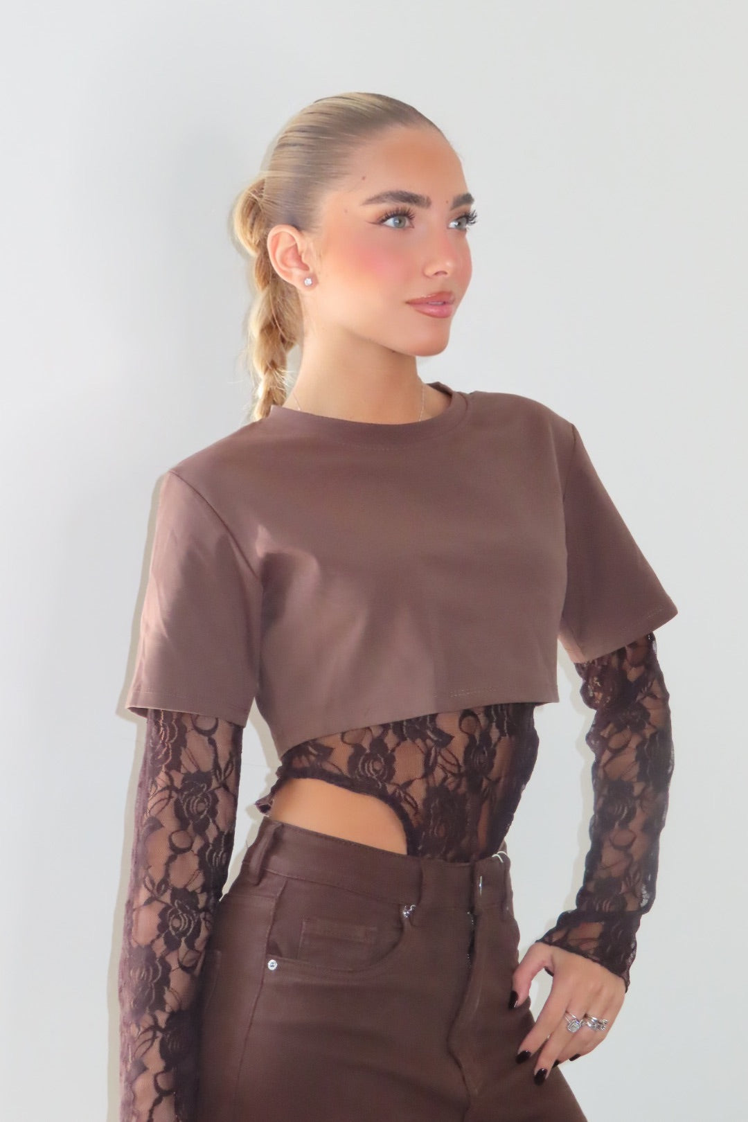 Body Pizzo Nera Blu Bordeaux Marrone e Bianca