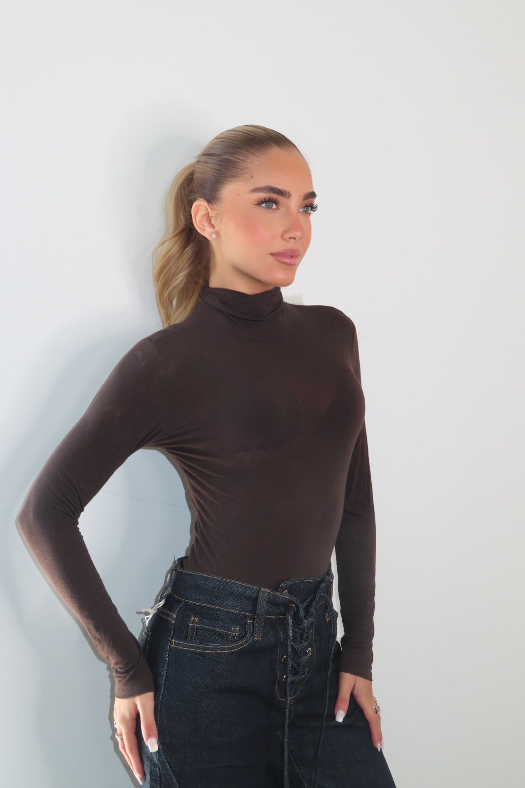 Maglia Kate Blu bordeaux beige marrone