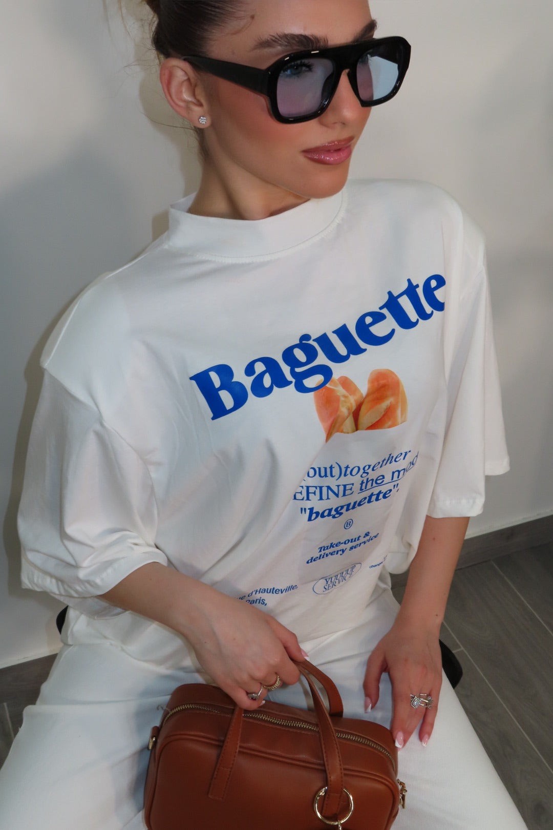 T-shirt Baguette White