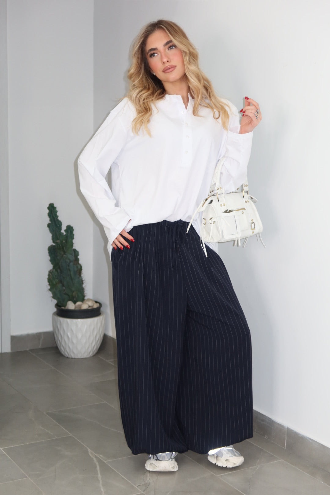 Pantalone gessato