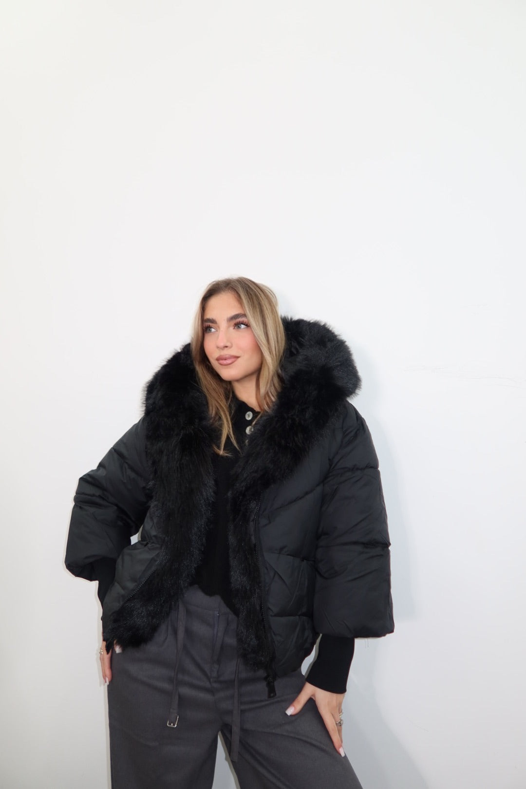 Piumino Britain Black