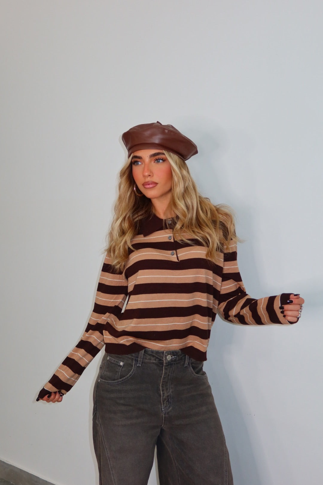 Polo Stripes Affair Rosa Gialla Panna Marrone Nera