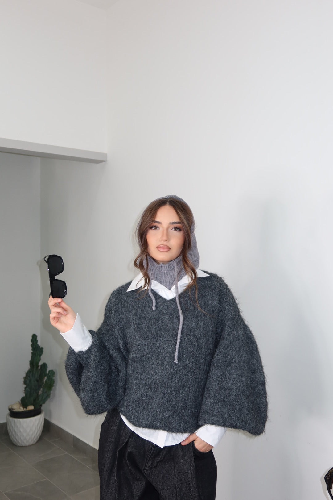 Pull Giselle Marrone Grigio Beige