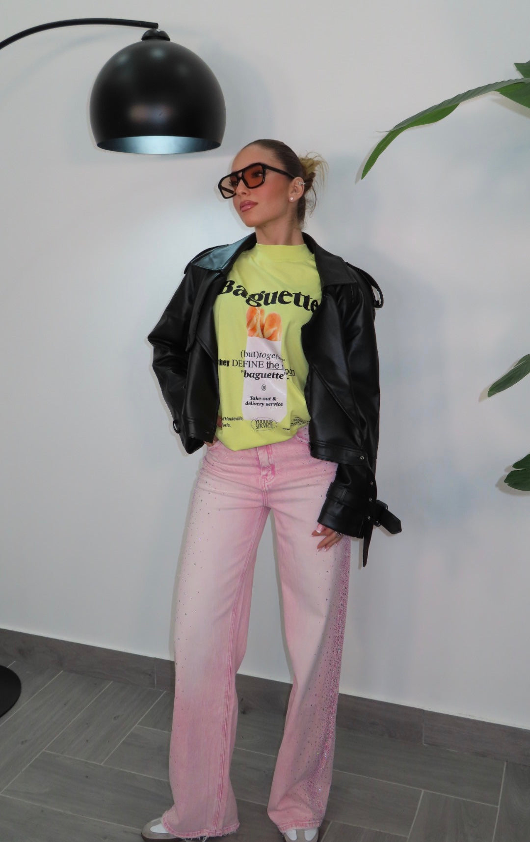 Jeans Pink Swarovski