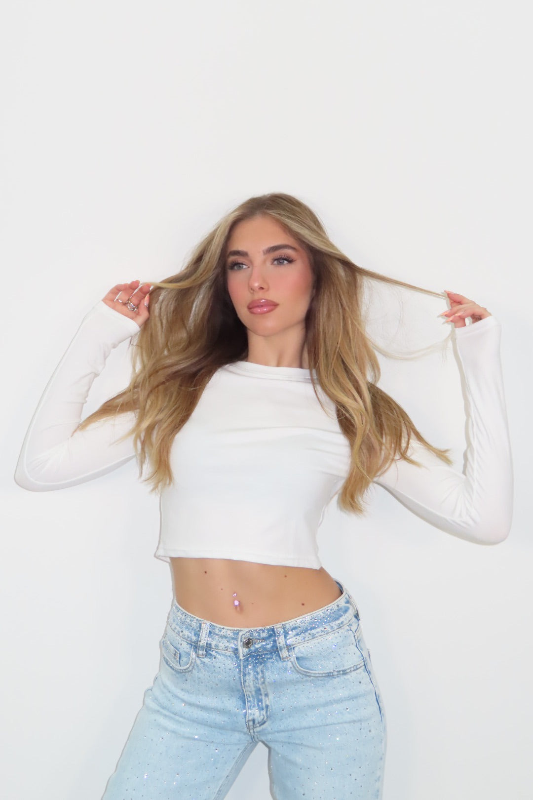 Maglia Crop White