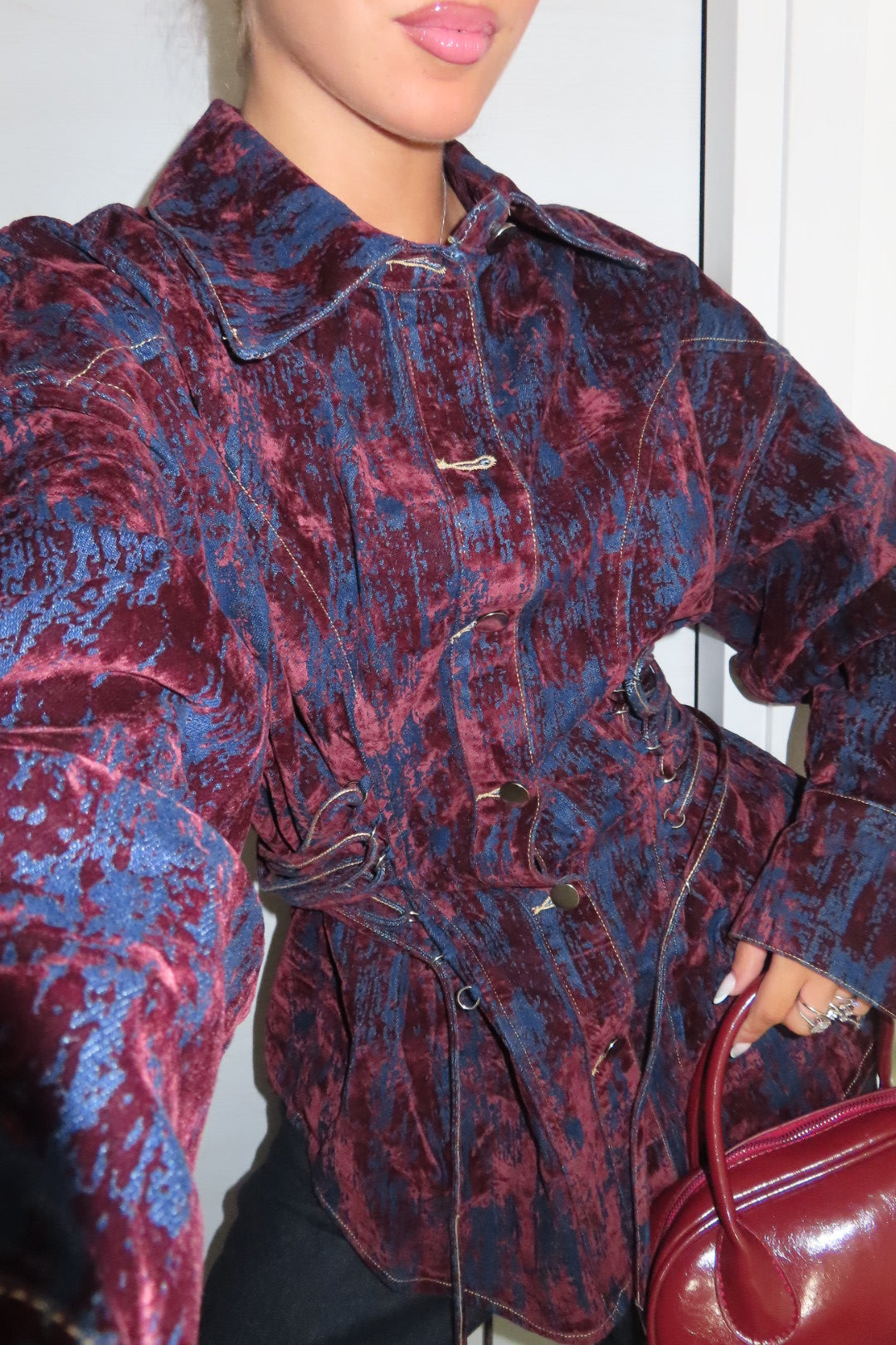 Giacca Veronique Denim e Velluto