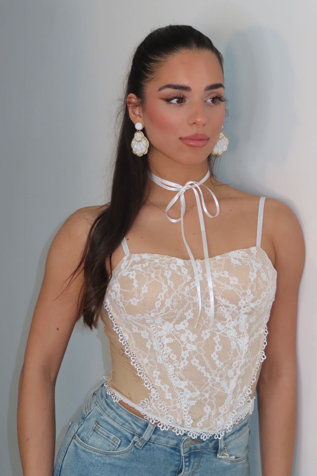 Corpetto Anika White