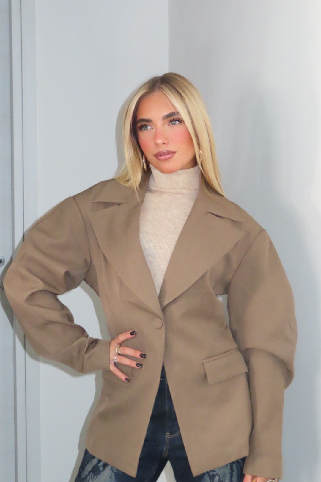 Blazer Ophelia Nero e Fango