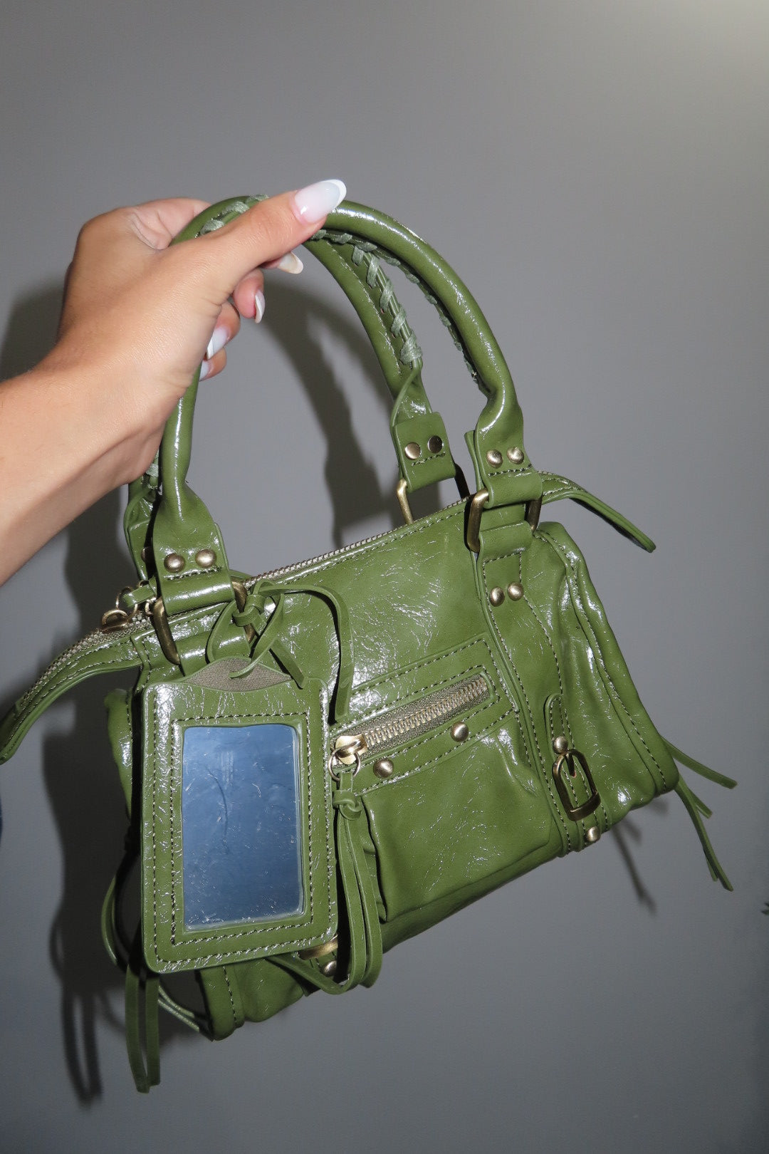 Borsa Baly Nera Verde Militare