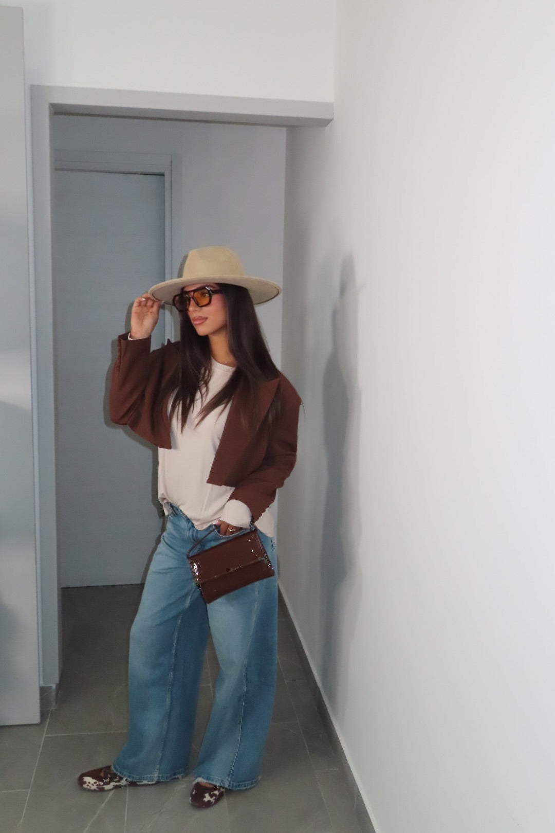 Blazer Crop Choco