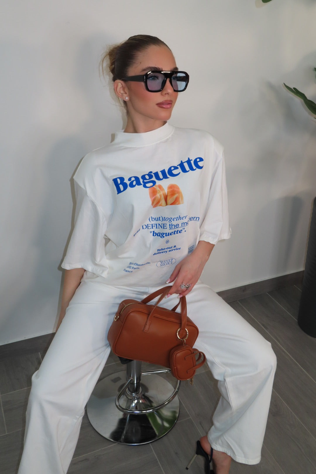 T-shirt Baguette White