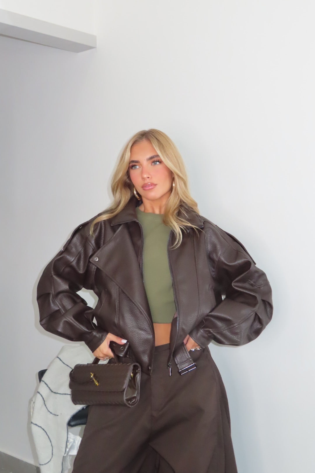 Bomber Londra Marrone e Nero