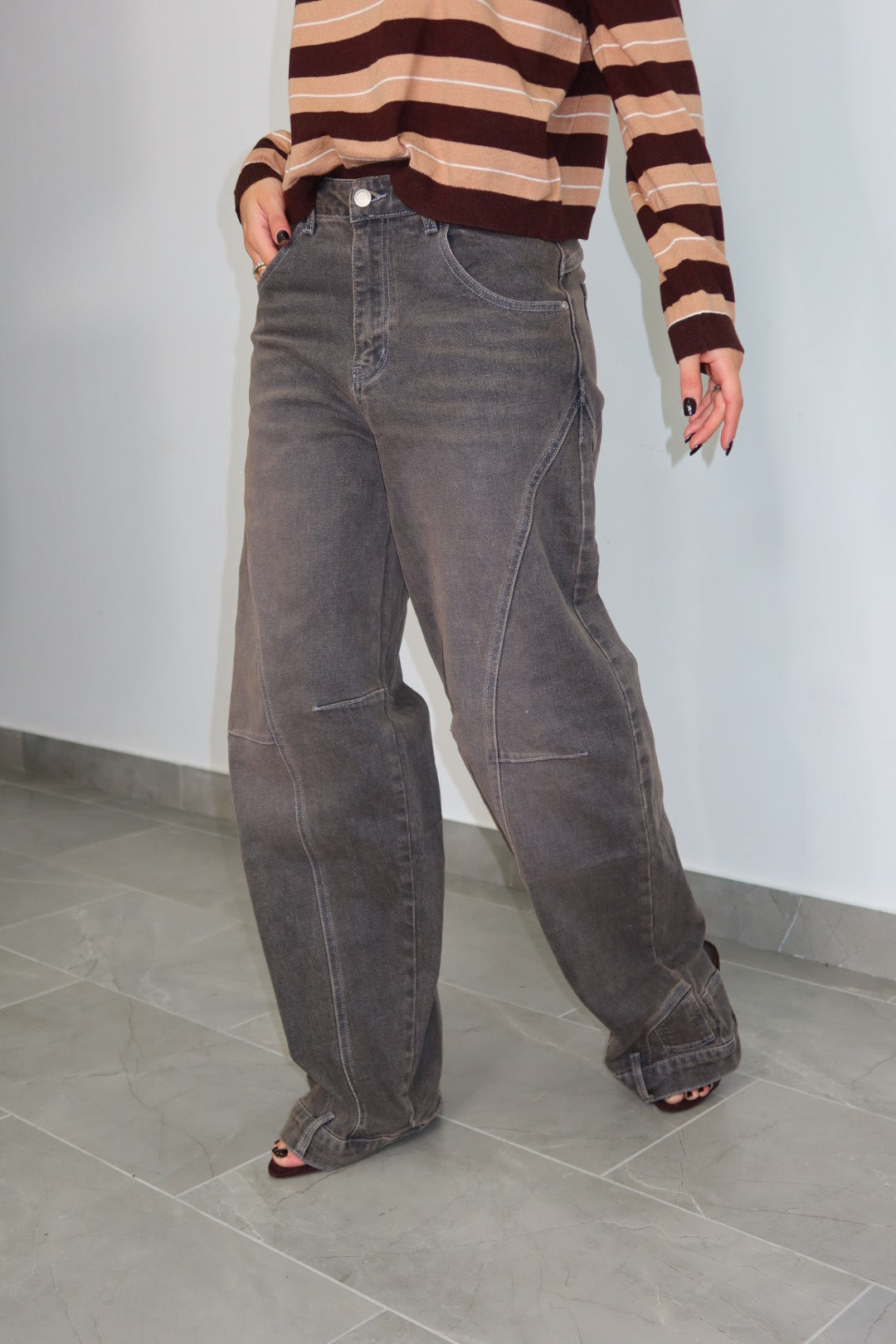 Jeans Sculpted Grey
