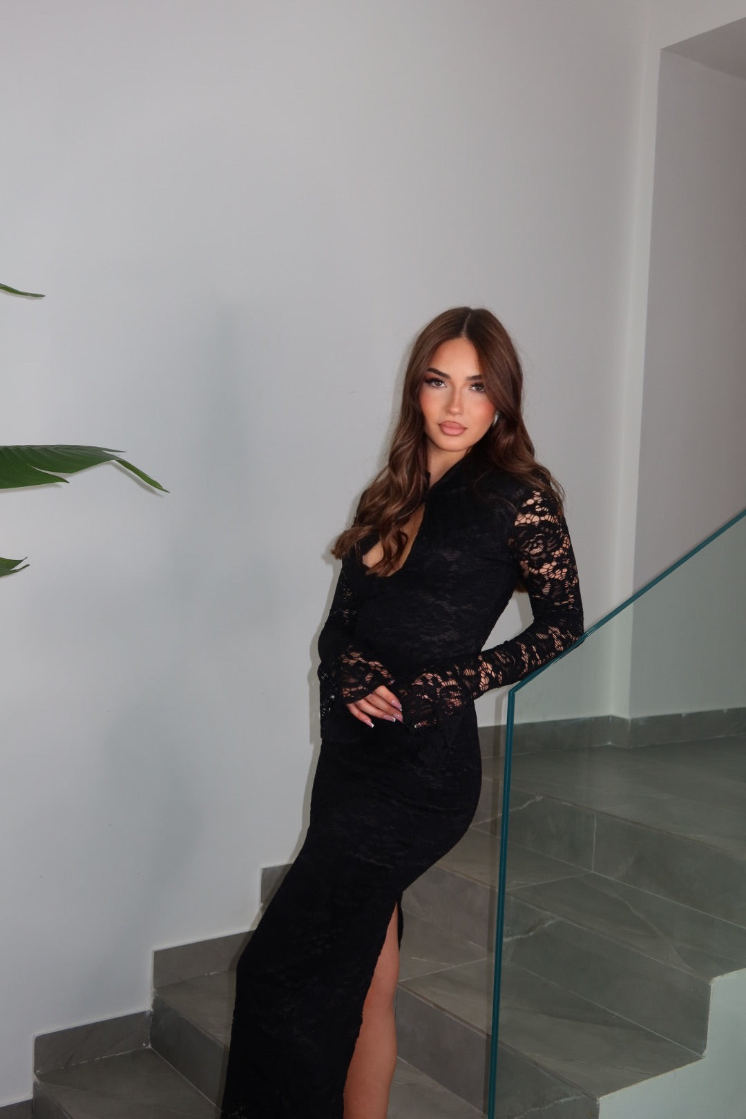 Dress Diletta Nero e Bordeaux