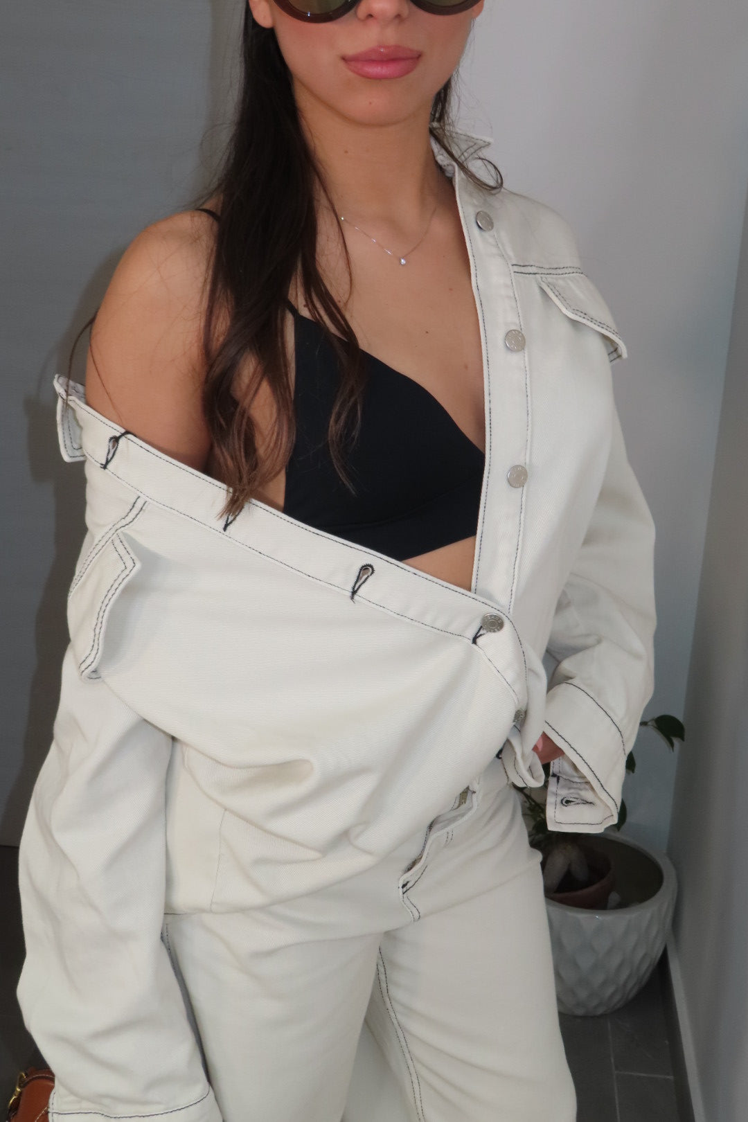 Coordinato Denim White