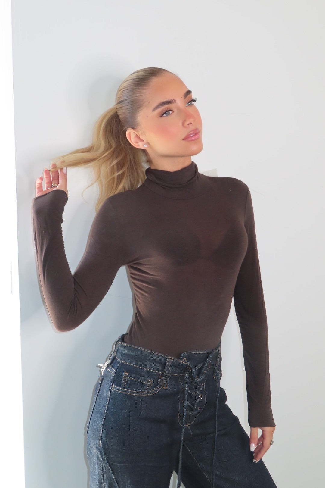 Maglia Kate Blu bordeaux beige marrone