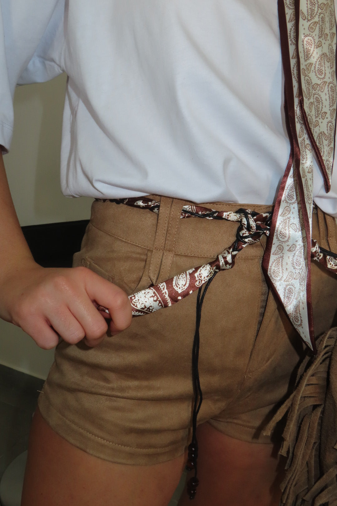 Shorts Bruna Camoscio Taupe