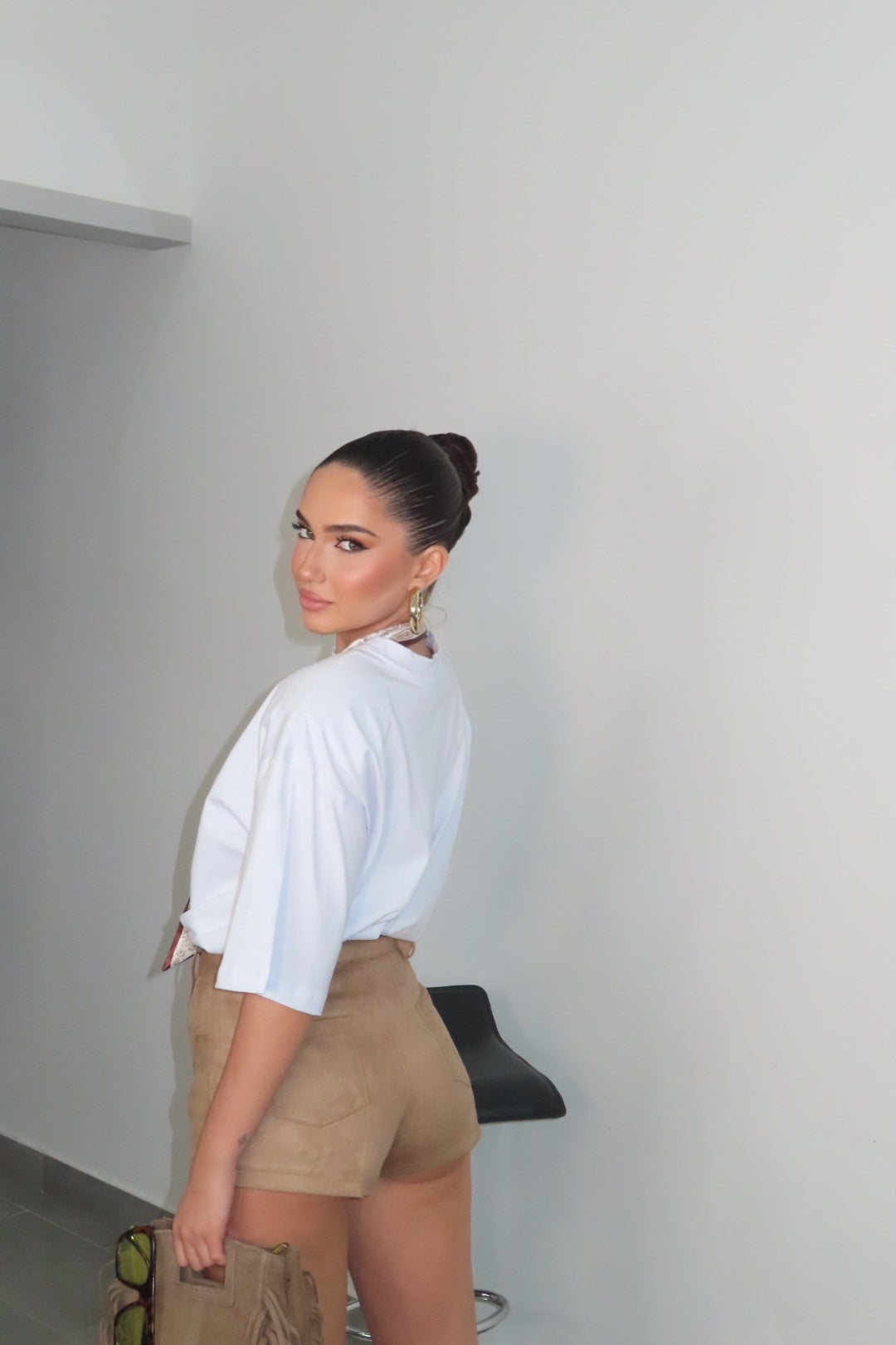 Shorts Bruna Camoscio Taupe