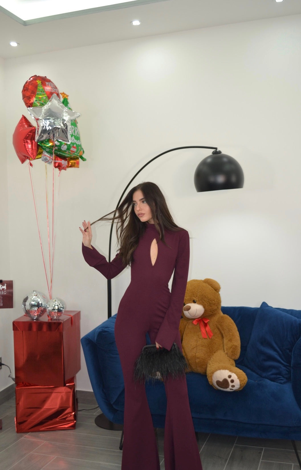 Jumpsuit Secret Bordeaux e Nera