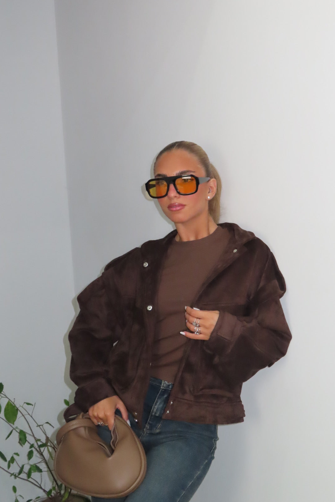 Bomber Camoscio Choco