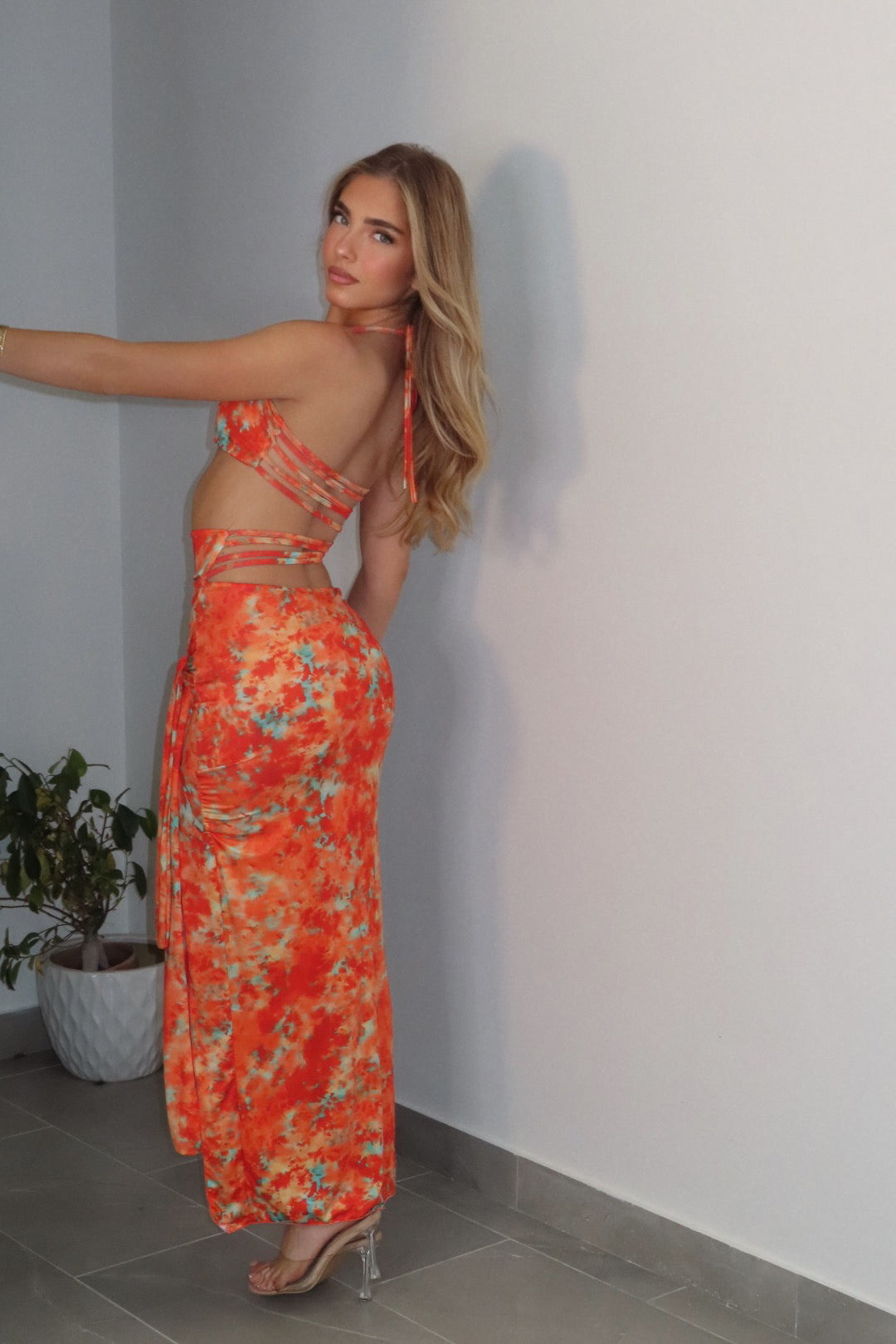Maxi Dress belen Arancio