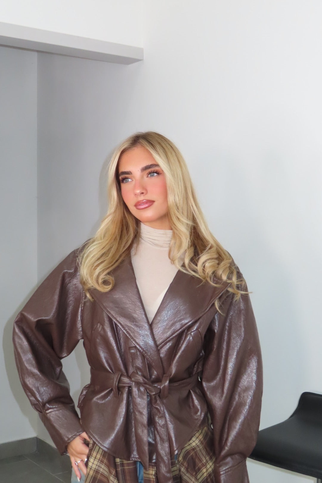 Giacca Aurelie Marrone e Bordeaux