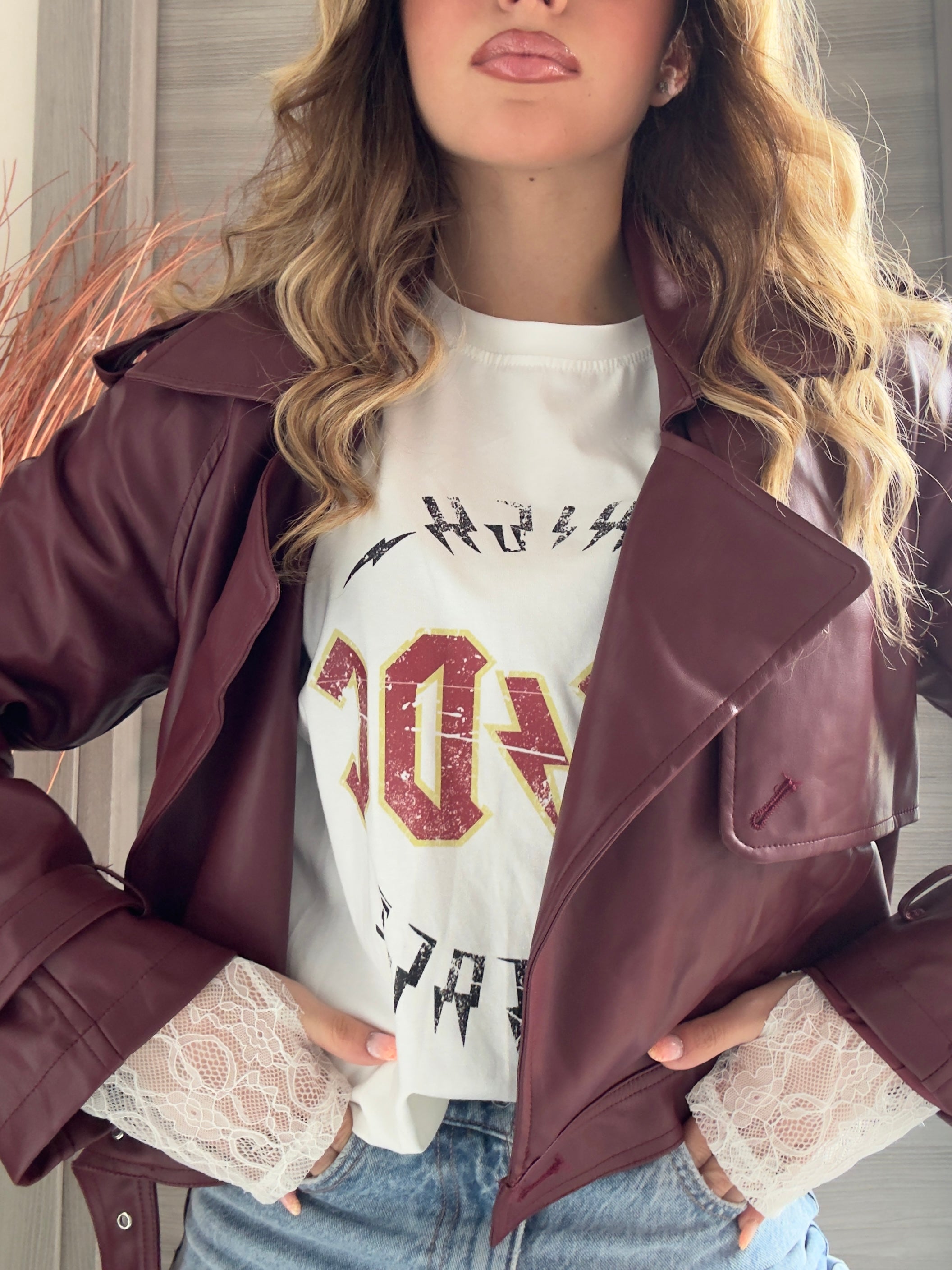 Mini Trench Burgundy